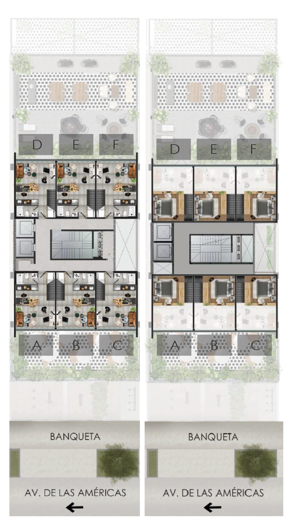 Plano Tipo A — 1 recámara
